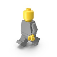 Neutral Lego Man Walking PNG & PSD Images