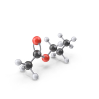 Propyl Acetate Molecule PNG & PSD Images