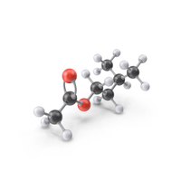 Isoamyl Acetate Molecule PNG & PSD Images