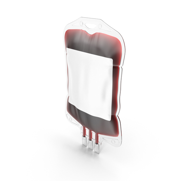 Blood Bag Blank Label PNG & PSD Images
