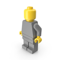 Neutral Lego Man Arms Down PNG & PSD Images