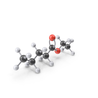 Ethyl Pentanoate Molecule PNG & PSD Images