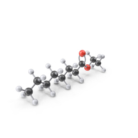 Ethyl Octanoate Molecule PNG & PSD Images
