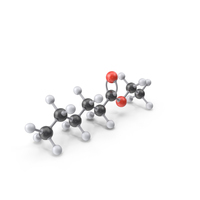 Ethyl Hexanoate Molecule PNG & PSD Images