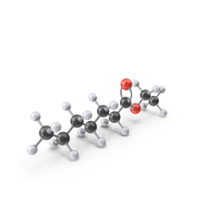 Ethyl Heptanoate Molecule PNG & PSD Images
