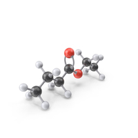 Ethyl Butyrate Molecule PNG & PSD Images