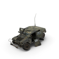 Destroyed Military Humvee PNG & PSD Images