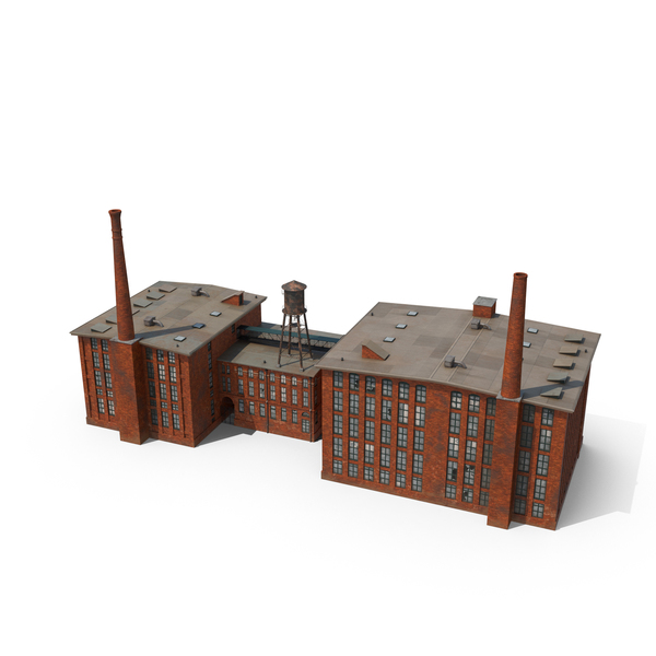 Factory with Smokestacks PNG & PSD Images