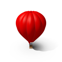 Red Air Balloon PNG & PSD Images