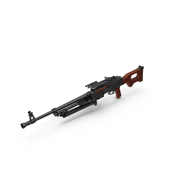 Machine Gun PKM Aimed PNG & PSD Images