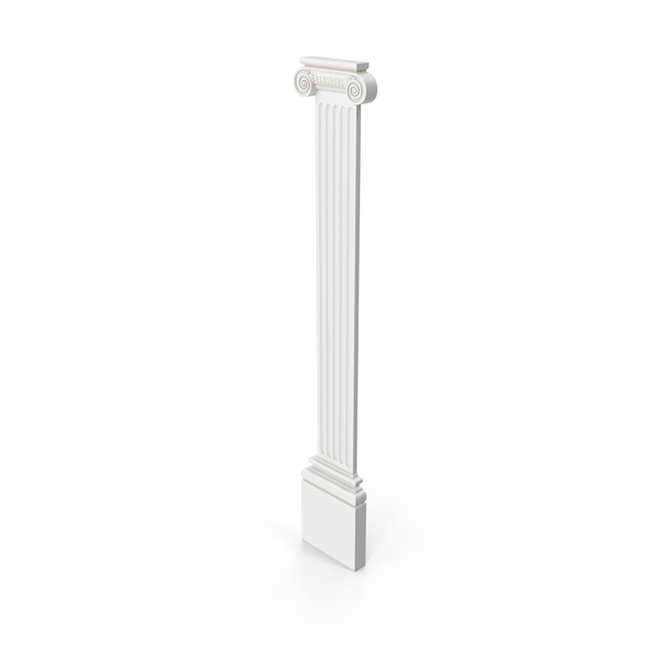 Ionic Fluted Roman Pilaster PNG & PSD Images