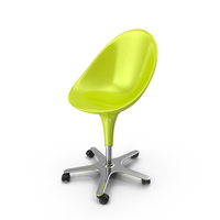 Green Bombo Chair With Wheels PNG & PSD Images