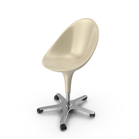 Cream Bombo Chair With Wheels PNG & PSD Images