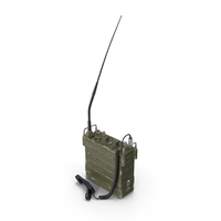 AN/PRC-77便携式收发器（通信无线电）PNG和PSD图像