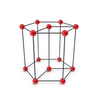 Hexagonal Crystal Lattice Structure PNG & PSD Images