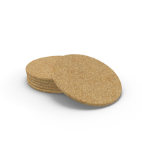 Cork Coasters PNG & PSD Images