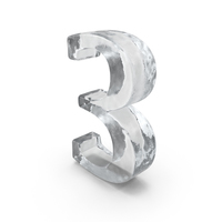 Ice Number 3 PNG & PSD Images