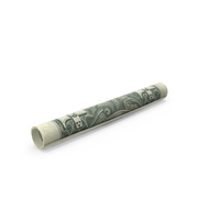 Single Tightly Rolled Dollar PNG & PSD Images