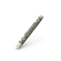Single Tightly Rolled Dollar PNG & PSD Images