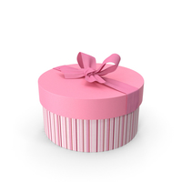 Round Pink Giftbox PNG & PSD Images