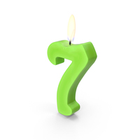 Number Seven Candles PNG & PSD Images