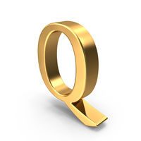 Gold Capital Letter Q PNG & PSD Images