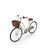 Women's Bike with Basket PNG & PSD Images