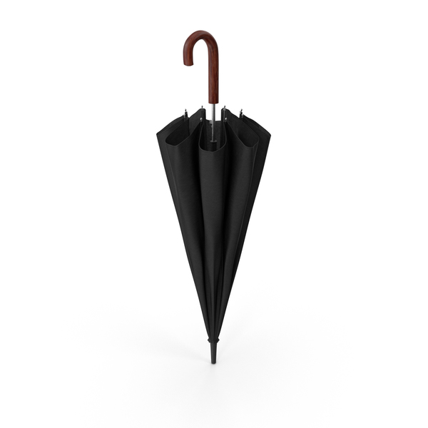 Wooden Hook Handle Umbrella PNG & PSD Images