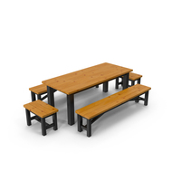 Garden Dining Table Set PNG & PSD Images