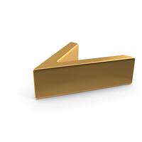 Gold Angle Bracket Symbol PNG & PSD Images