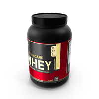 Whey Protein Supplement 2 LB Bottle PNG & PSD Images