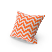 Orange Stripe Throw Pillow PNG & PSD Images