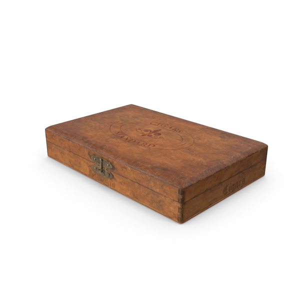 Vintage Wooden Cigar Box PNG & PSD Images