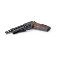Machine Pistol Beretta 93R PNG & PSD Images