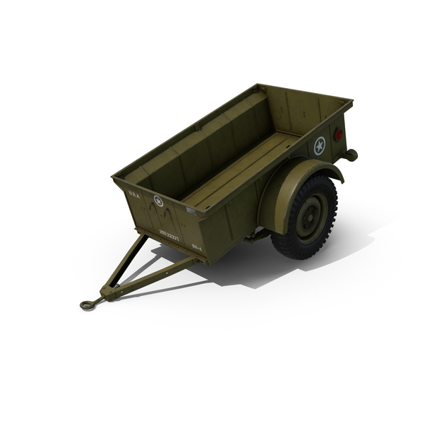 WW2 Military Jeep Trailer PNG & PSD Images