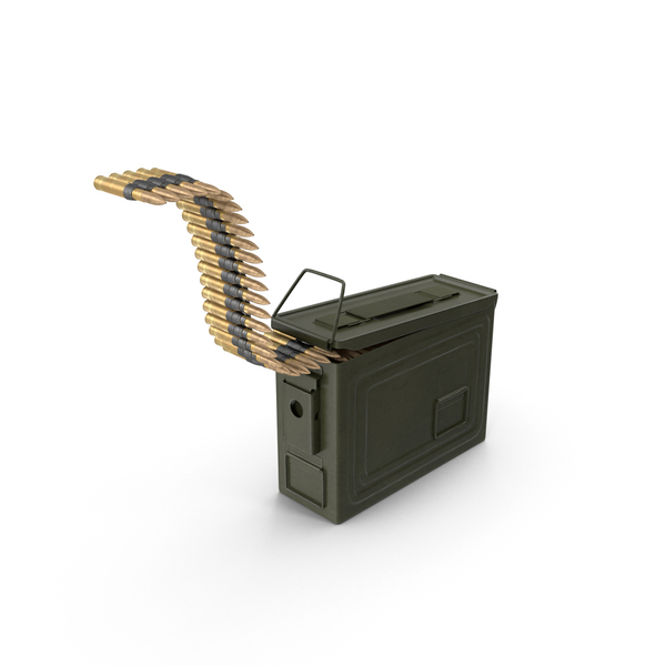 Ammunition Box with Belt PNG & PSD Images