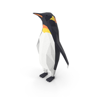 低聚企鹅PNG和PSD图像