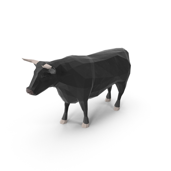 Low Poly Bull PNG & PSD Images