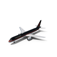 Donald Trump Private Boeing 757 PNG & PSD Images