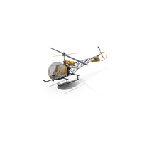 Light Helicopter Bell 47 PNG & PSD Images