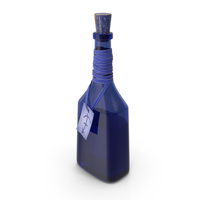 Blue Bottle with Potion PNG & PSD Images