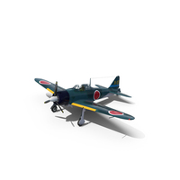 WWII Japanese Navy Fighter Aircraft A6M Zero PNG & PSD Images