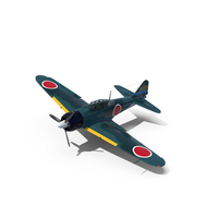 WWII Fighter Aircraft A6M Zero PNG & PSD Images