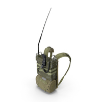 PRC-25 Radio with Pack PNG & PSD Images