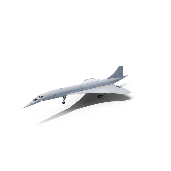 Concorde Supersonic Passenger Jet Airliner PNG & PSD Images