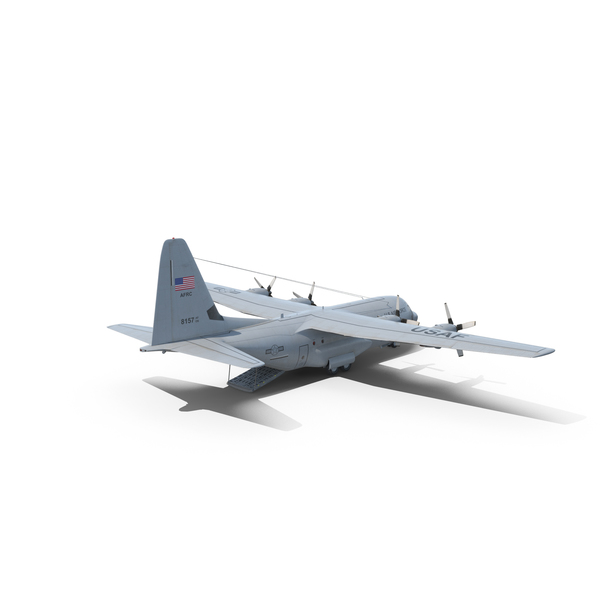 Lockheed C-130 Hercules with Open Gate PNG & PSD Images