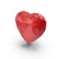 Low Poly Heart PNG & PSD Images