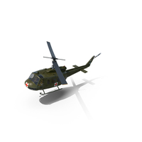 Bell UH-1 iroquois Medevac PNG和PSD图像
