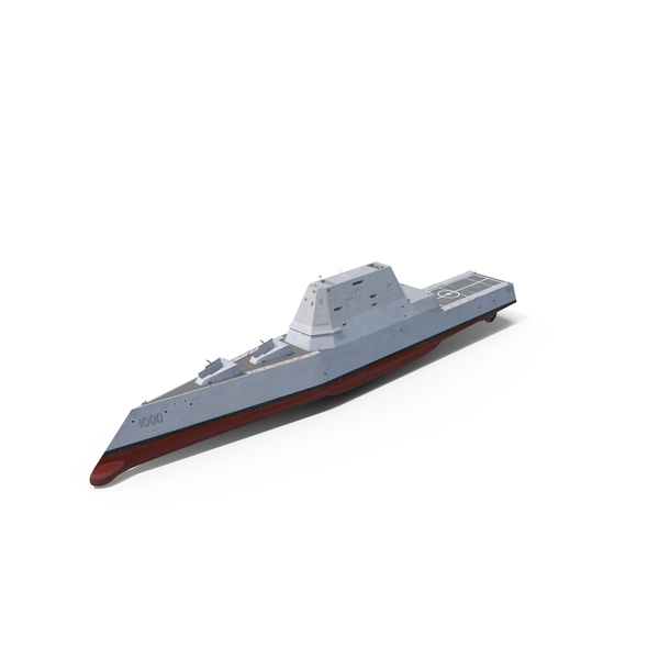 Zumwalt Class Destroyer US Stealth Ship PNG & PSD Images