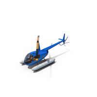 Helicopter Robinson R44 With Floats PNG & PSD Images